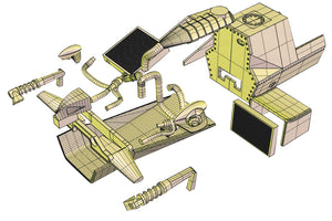 1986 March 86c Engine Upgrade Detail kit for 1/25 AMT Cummins March 86c Plastic kits