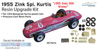 1/24 Kurtis Roadster upgrade kit 1955 Zinc Special for Monogram Kurtis Kraft plastic kits