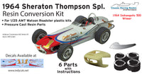 1/25 1964 Foyt Sheraton Thompson Watson Upgrade Indy resin kit indycar roadster