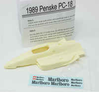 1989 Penske PC-18 resin trans kit Indy for 1/25 AMT Penske PC17 kits Mears Unser Sullivan Fittipaldi