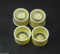 24 spoke resin wheel set for 1/24 Tamiya Mercedes CLK-GTR