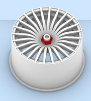 24 spoke resin wheel set for 1/24 Tamiya Mercedes CLK-GTR