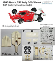 1/25 1985 Miller Penske March 85C Indy 500 Winner Danny Sullivan FULL KIT
