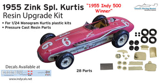 1/24 Kurtis Roadster upgrade kit 1955 Zinc Special for Monogram Kurtis Kraft plastic kits