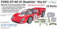 1/24 1966 Ken Miles Ford GT40 X-1 Roadster conversion kit for Fujimi GT40 MKII kits