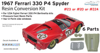 1/24 1967 Ferrari 330 P4 Spyder conversion kit for Fujimi plastic kits Daytona 24 Targa Florio Lemans