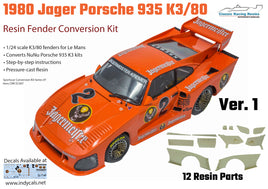 1/24 1980 #2 Jagermeister Kremer Porsche 935 K3 conversion kit (Ver. 1 or 2) for NuNu K3 kits