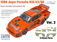 1/24 1980 #2 Jagermeister Kremer Porsche 935 K3 conversion kit (Ver. 1 or 2) for NuNu K3 kits