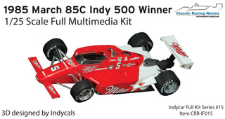 1/25 1985 Miller Penske March 85C Indy 500 Winner Danny Sullivan FULL KIT