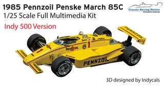 1/25 1985 Pennzoil Penske March 85C Indy 500 ver. Rick Mears FULL KIT