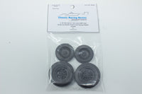1/25 50's Black Resin DIRT Tires - Halibrand REAR wheels & Dished FRONT wheels