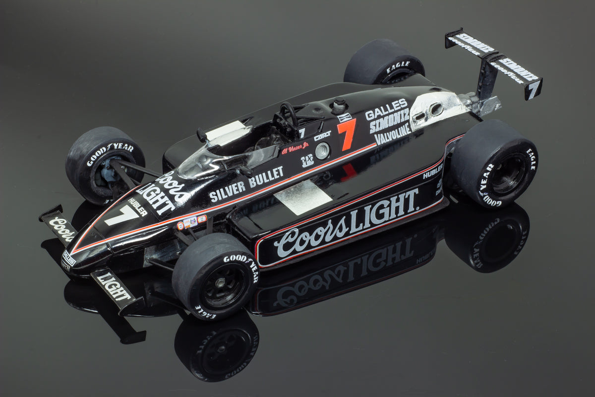 1984 Coors Silver Bullet March 84C 1/25 scale - Al Unser Jr. resin ful ...