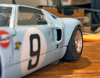 1/24 Scale Upgrade 1968-69 Ford GT40 Black Resin Tires for Fujimi plastic kits Lemans sportscar